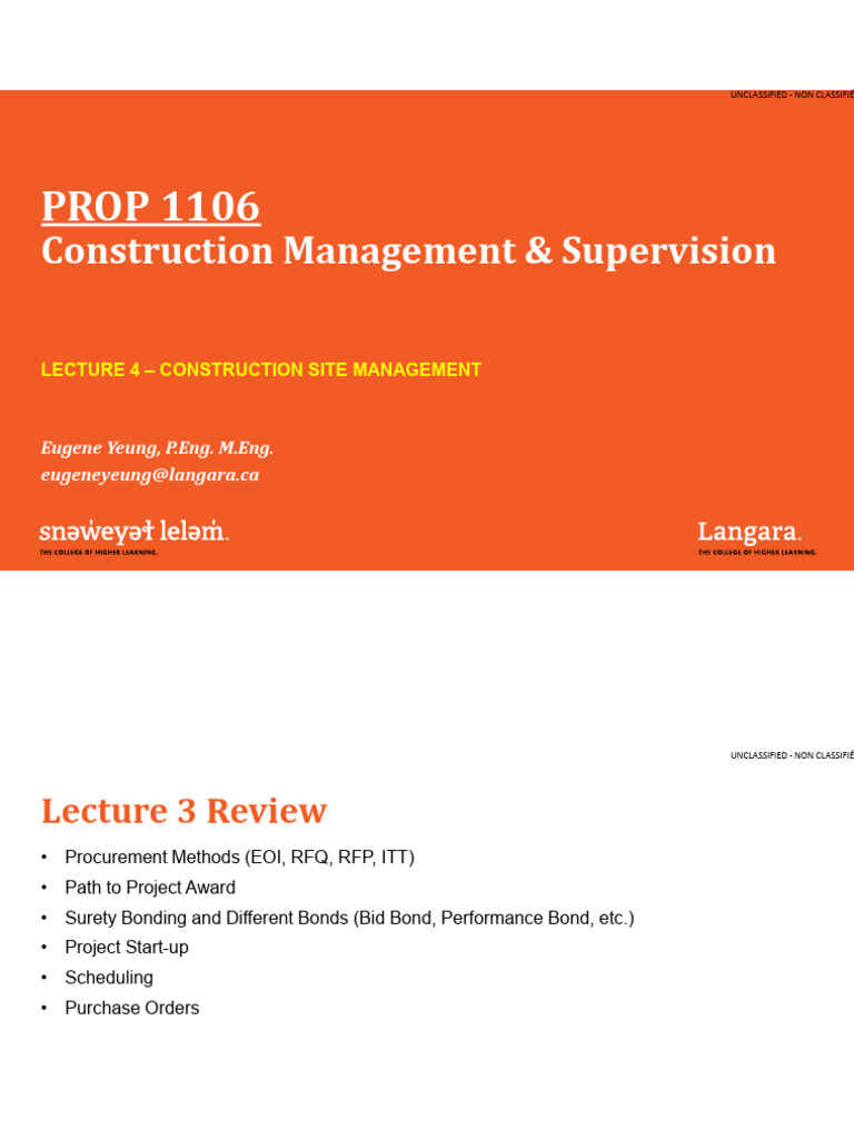 Construction Site Management Essentials | PDF | Safety | Risk