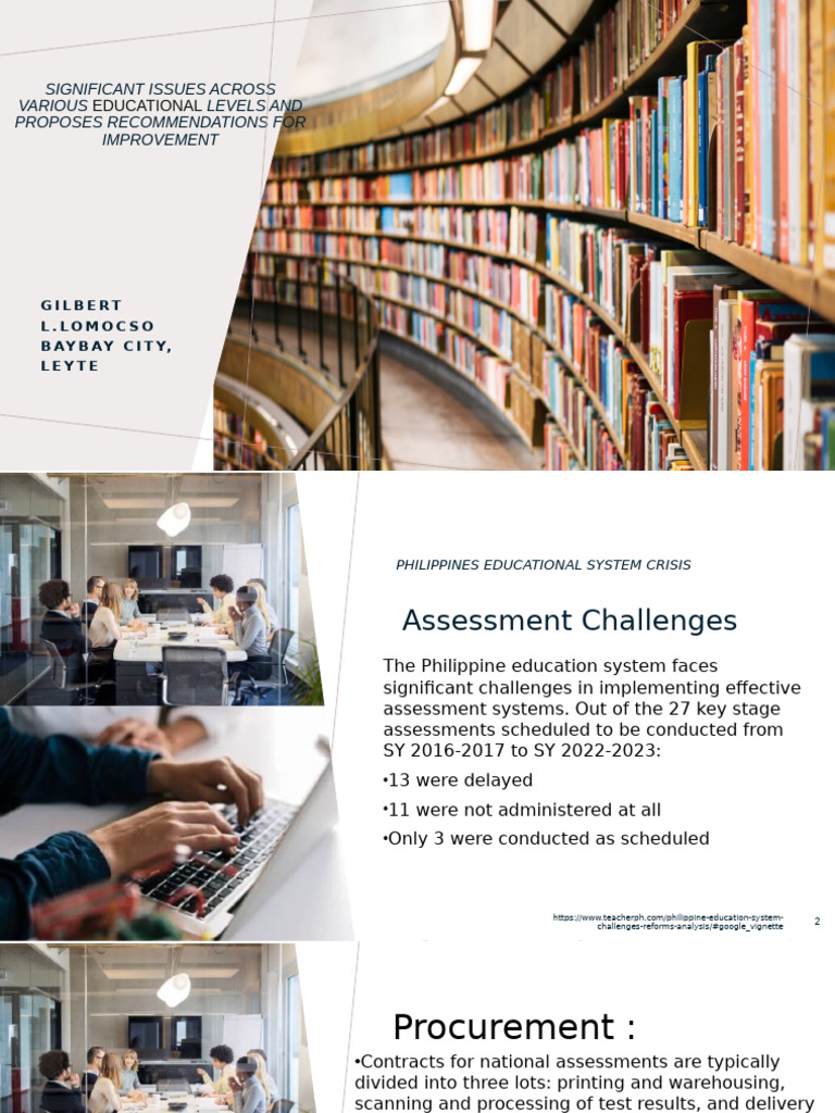 Philippine Education System Challenges | PDF | Curriculum | Teachers