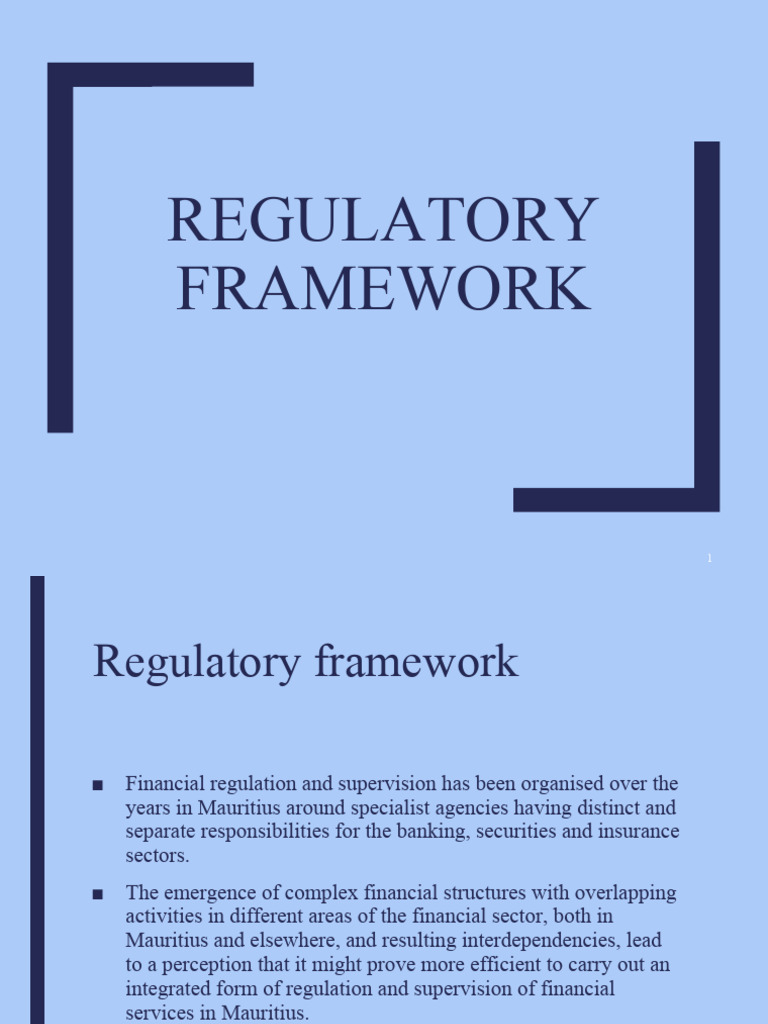 Integrated Financial Regulation in Mauritius | PDF | Financial Services ...