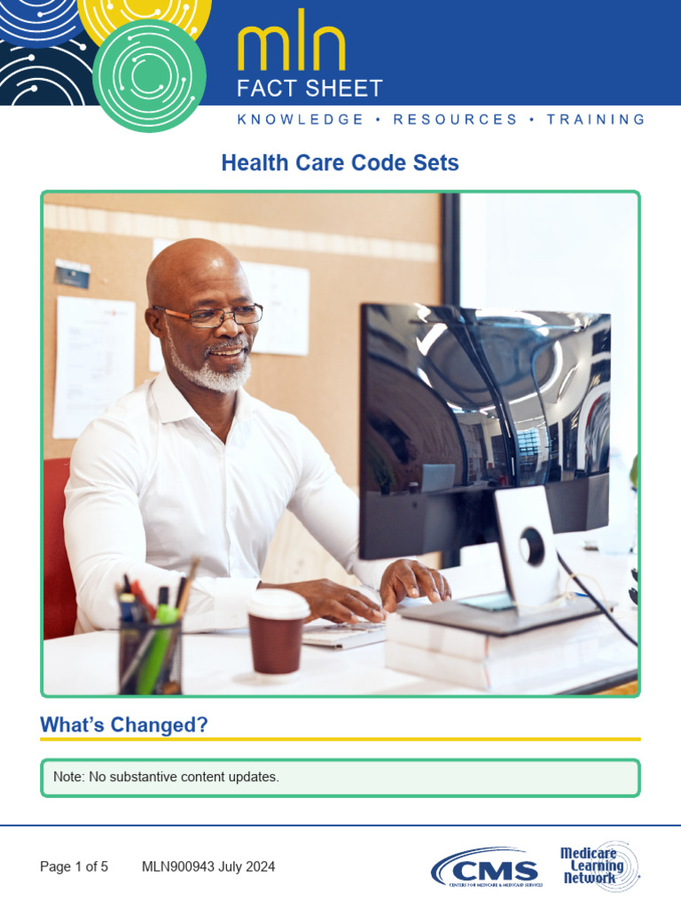 mln900943 Health Care Code Sets Icd 10 | PDF | Patient | Medical Diagnosis