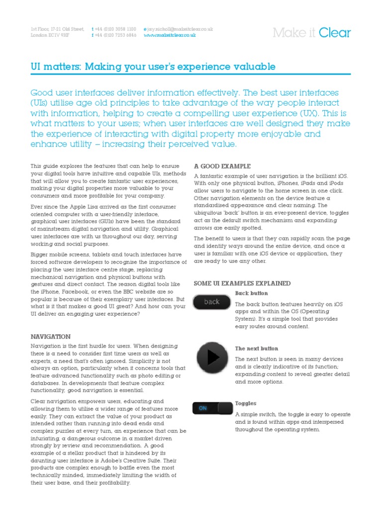 UI Design for Enhanced UX | PDF | Art