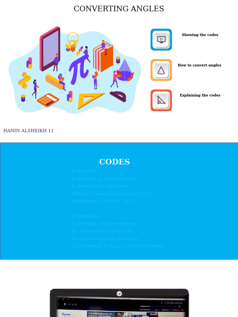 Angle Conversion in Python Code | PDF