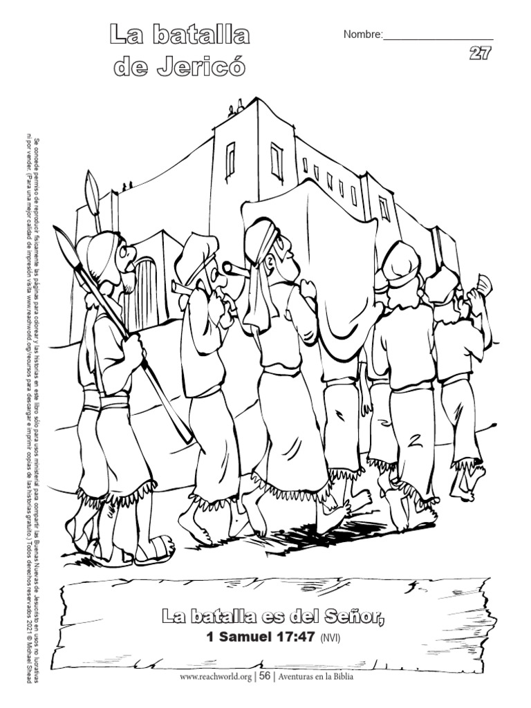 28 Michael Shead Aventuras En La Biblia La Batalla De Jerico PDF 
