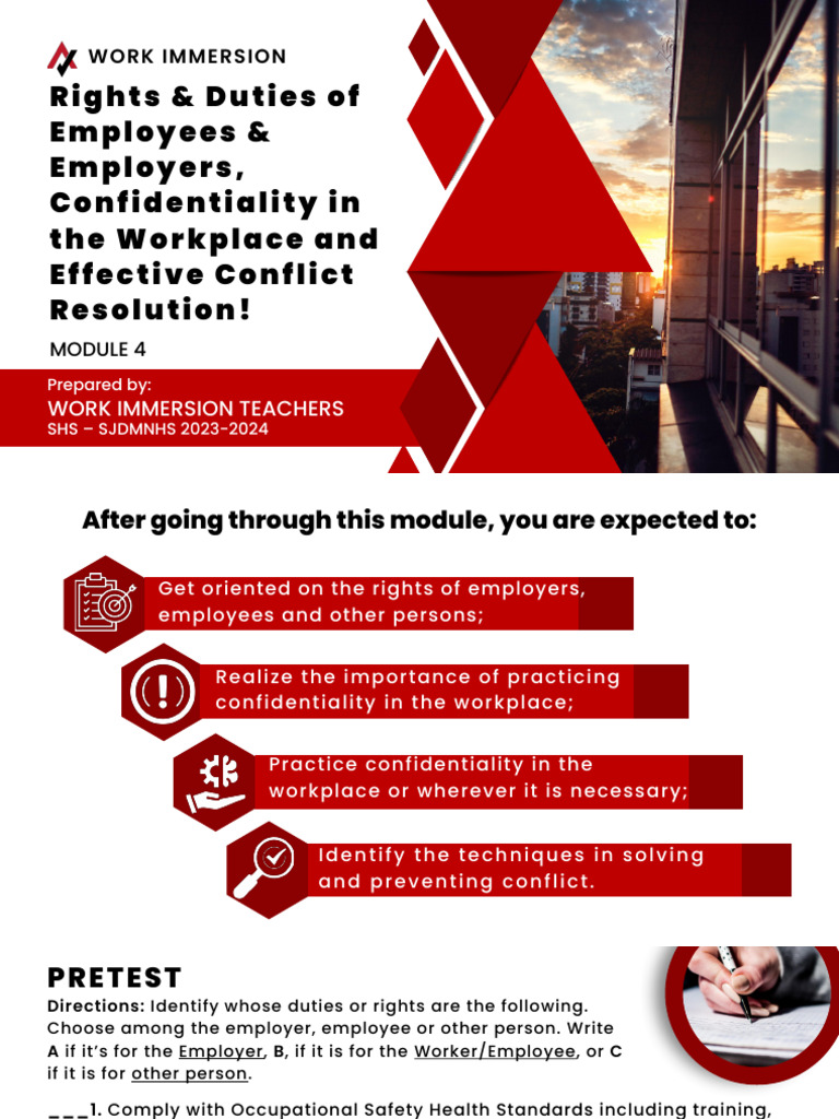 Employee Rights and Workplace Confidentiality | PDF | Occupational ...