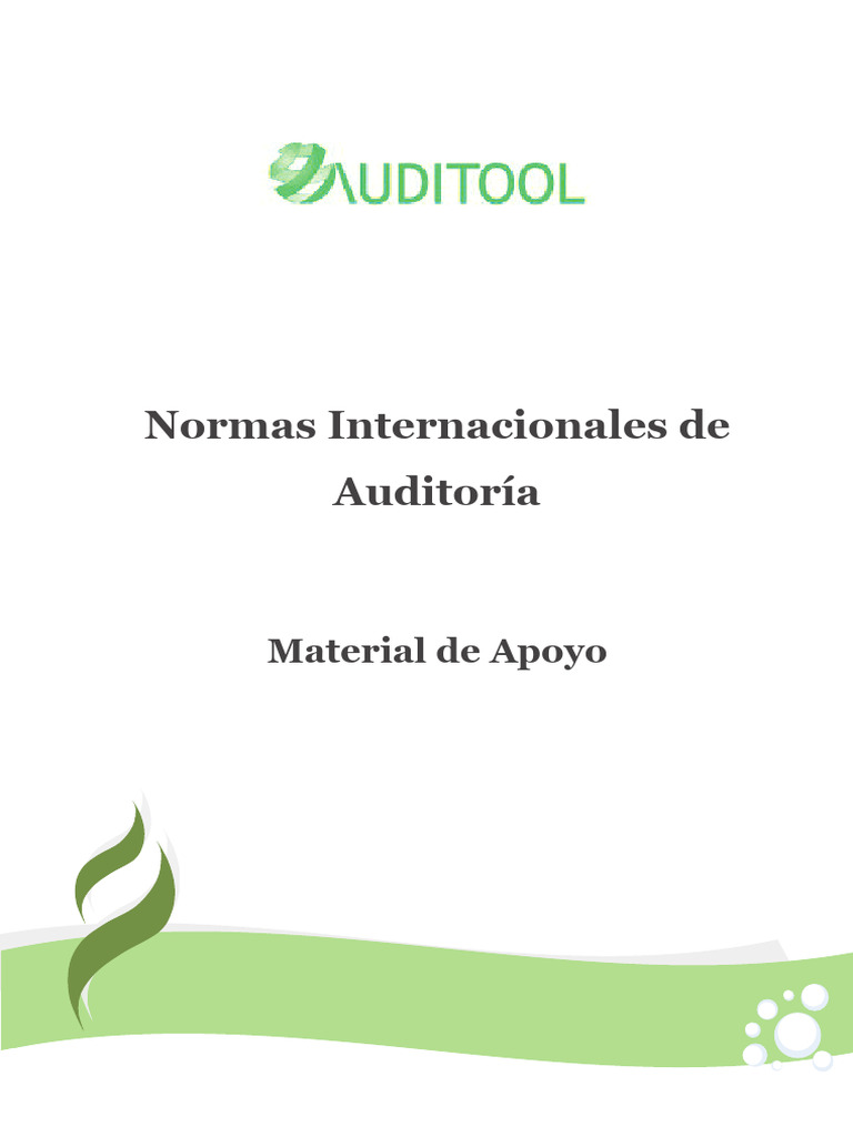 Normas Internacionales de Auditoría | PDF | Auditoría | Contralor
