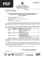 Bacolod Division Memo: DEDP Planning 2023-2028 | PDF