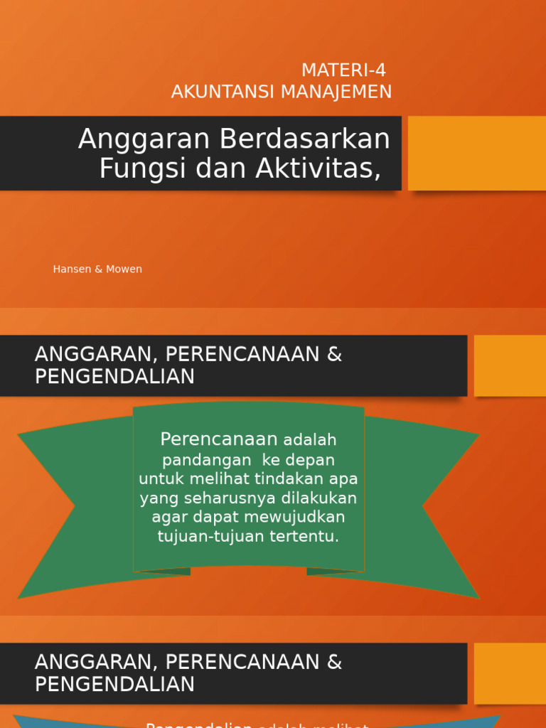 4 Anggaran Perencanaan Pengendalian Pdf