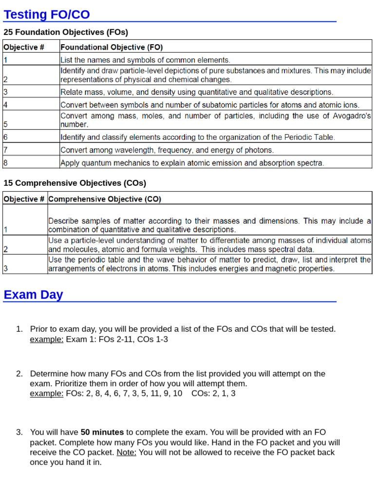 Explanation of FO - CO | PDF