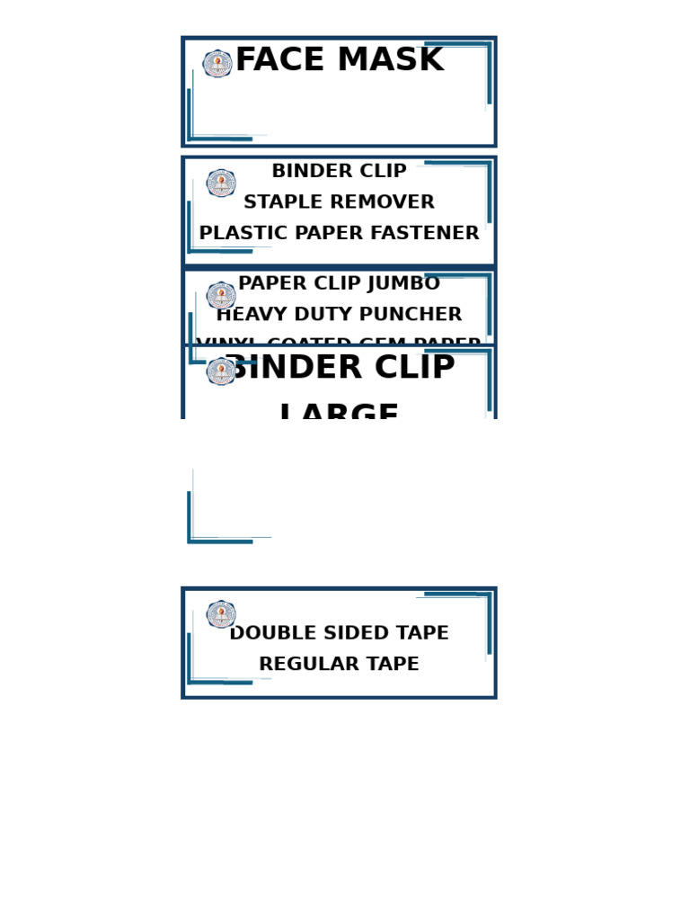 Equipment Tags | PDF