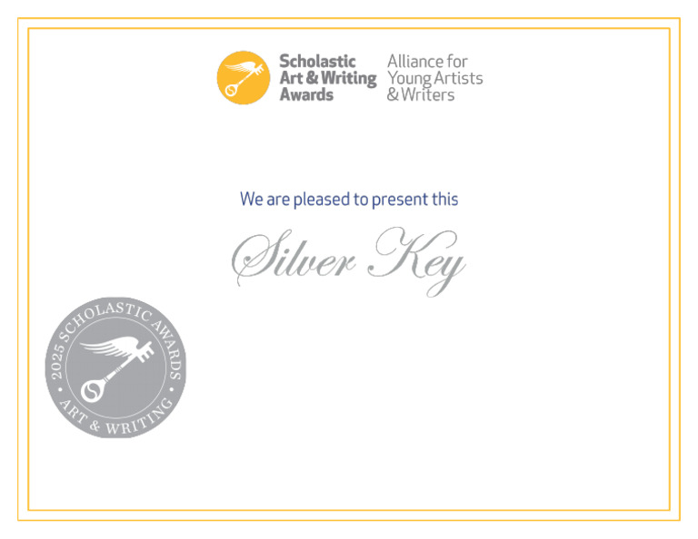 Silver Key Certificate | PDF