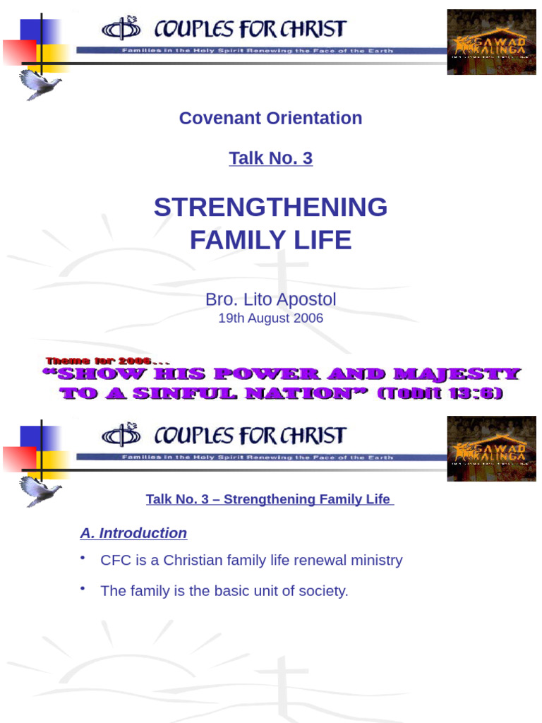 Strengthening Family Life in CFC | PDF | Theology | Abrahamic Religions