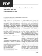 Download Bio Hydrogen Production From Biomass and Wastes via Dark Fermentation a Review by julinovianto SN83190133 doc pdf