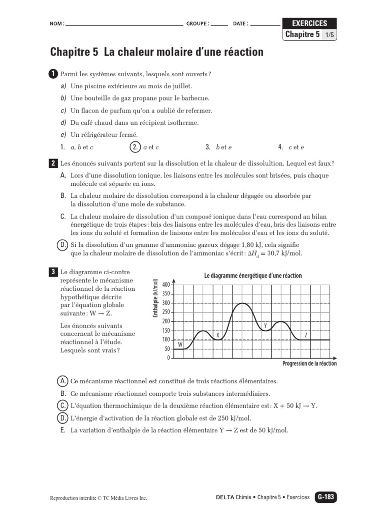 Chaleur molaire et neutralisation en chimie | PDF | Acide nitrique ...