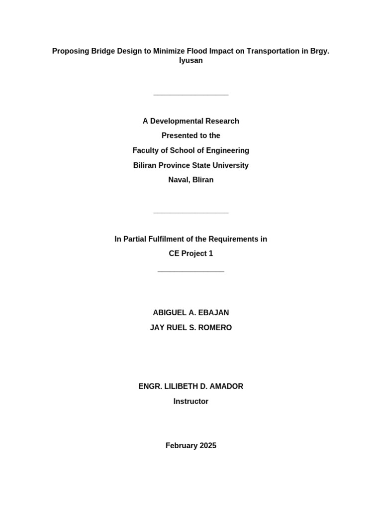 Sustainable Spillway Bridge Design for Floods | PDF | Infrastructure ...
