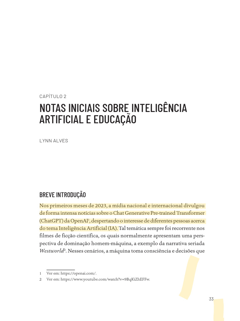APOSTILA IA NA EDUCAÇÃO - Cópia | PDF | Inteligência artificial ...