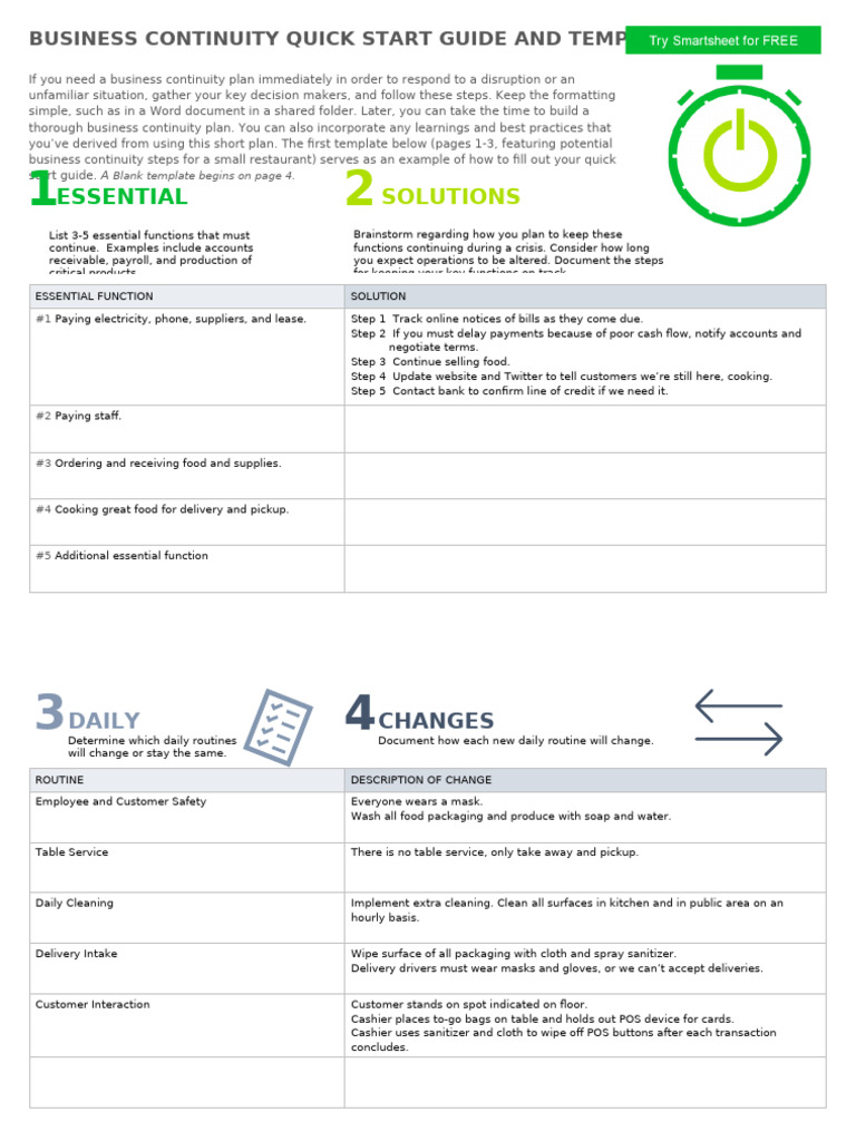 Business Continuity Plan Template | PDF | Point Of Sale