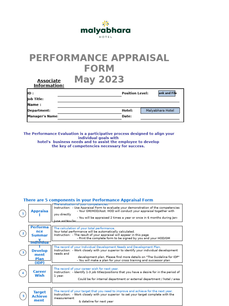 Rank and File Performance Appraisal Guide | PDF | Performance Appraisal ...