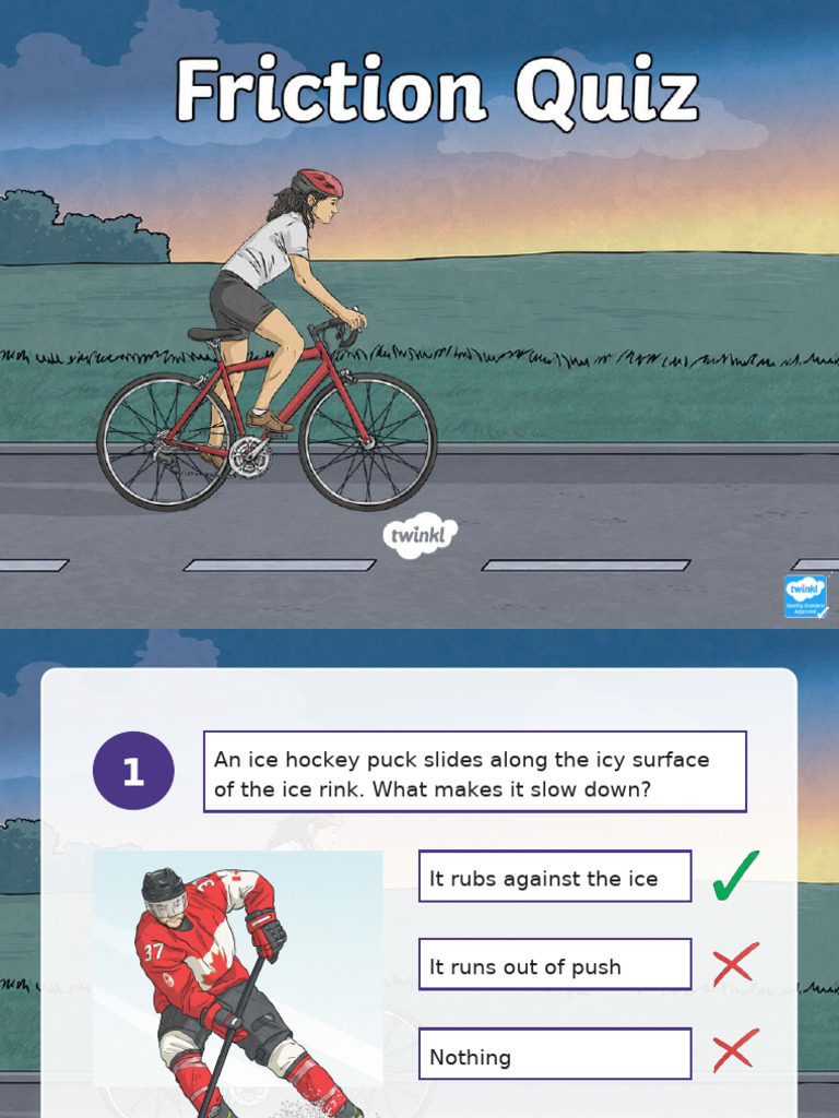 t2 S 336 Friction Powerpoint Quiz Ver 1 | PDF