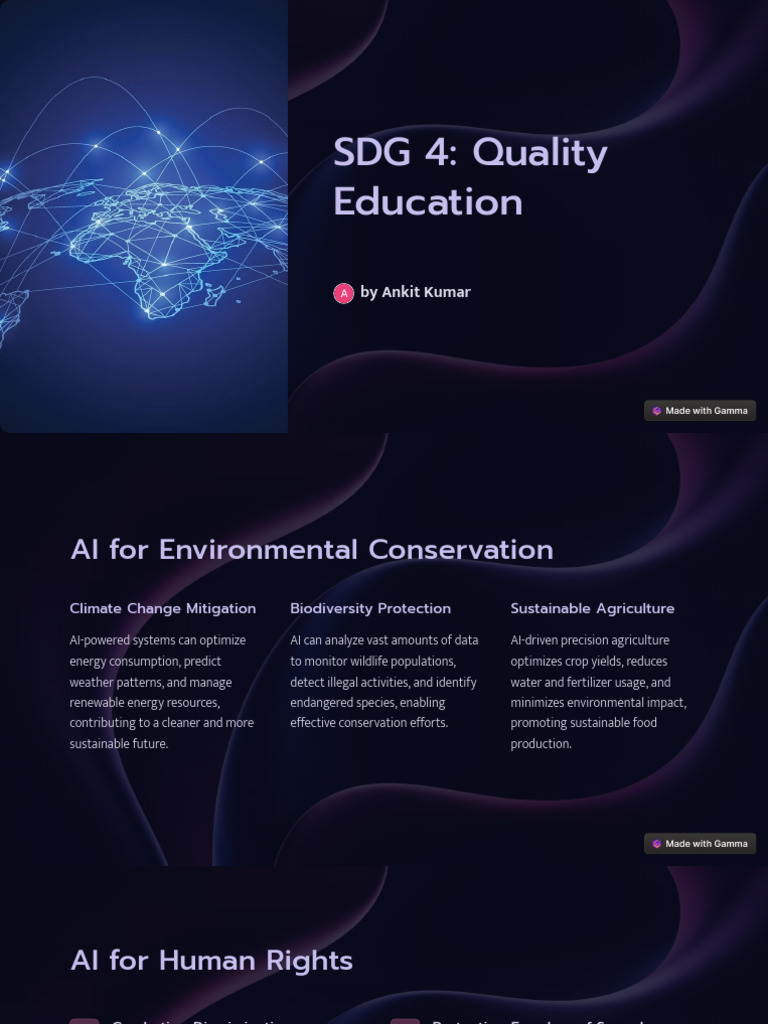 SDG 4 Quality Education | PDF | Artificial Intelligence | Intelligence ...