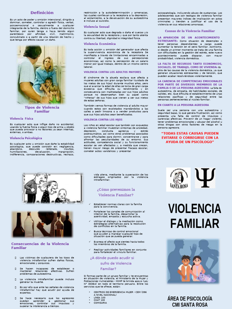 Prevención de la Violencia Familiar | PDF | Violencia doméstica | Violencia