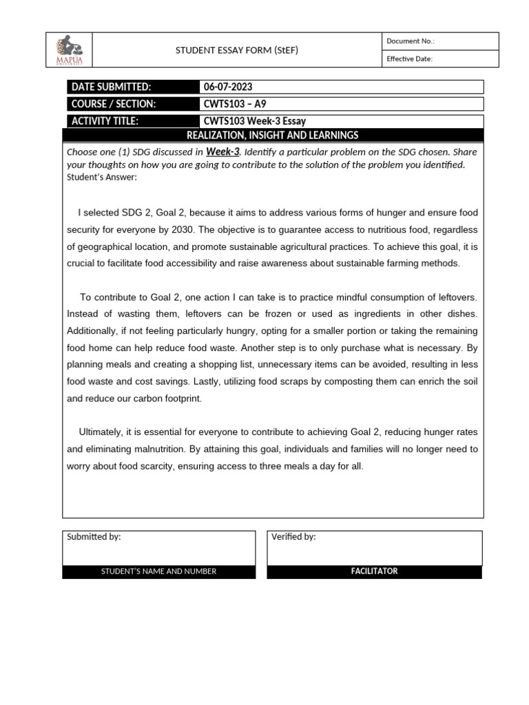 CWTS 3 | PDF