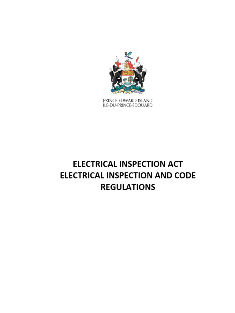 Electrical Inspection Regulations Overview | PDF | Electrician | License