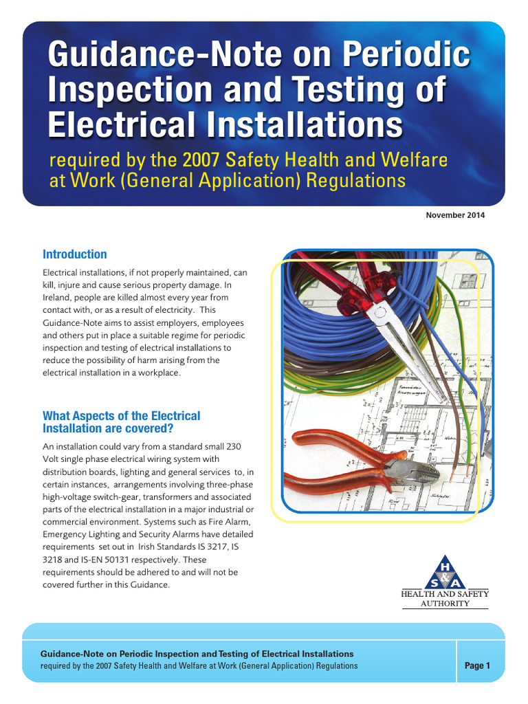 Periodic Inspection of Electrical Installations | PDF | Electrical ...