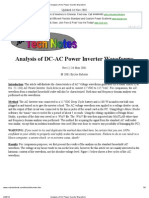 Analysis of AC Power Inverter Waveform