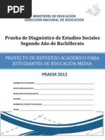 Prueba Diagnostico Estudios Sociales Segundo to