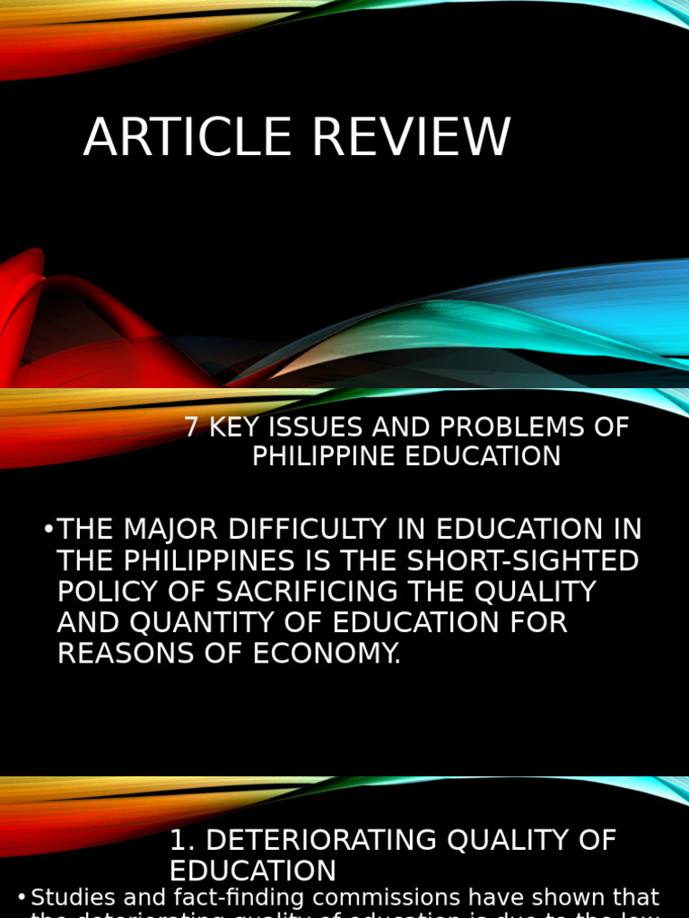 Philippine Education Challenges | PDF | Teachers | Underemployment