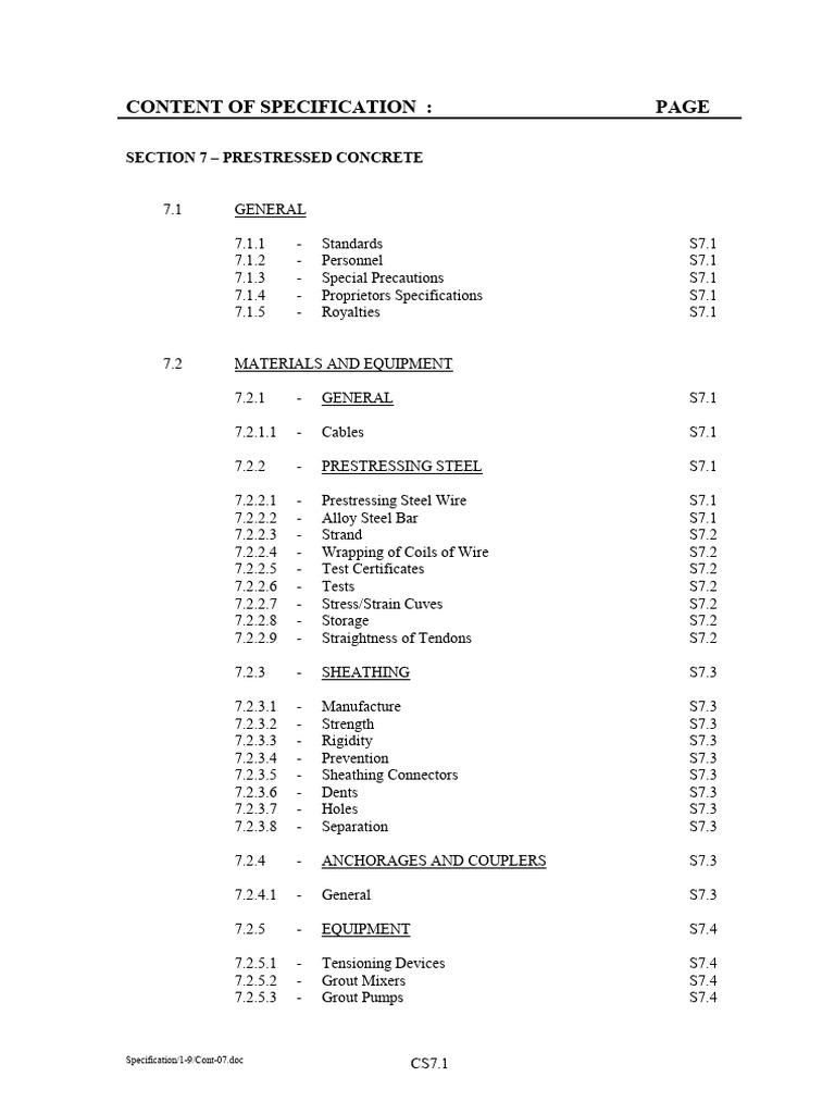 Cont-07 Prestressed Concrete | PDF | Prestressed Concrete | Civil ...