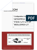 SteppIII Fox Bolero LT PFAL Configuration Command Set 2.6