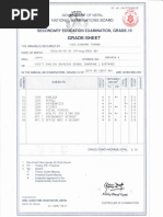 Class 12 Marksheet Format Nepal | PDF | Nepal