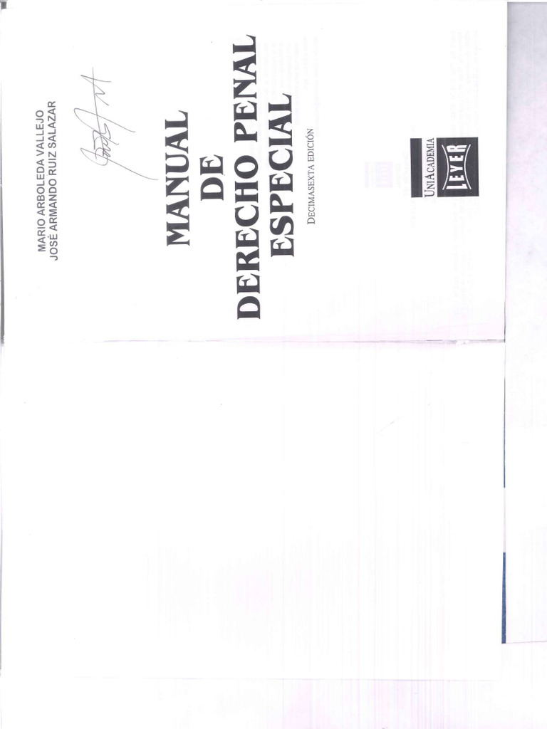 Manual de Derecho Penal - Parte Especial | PDF