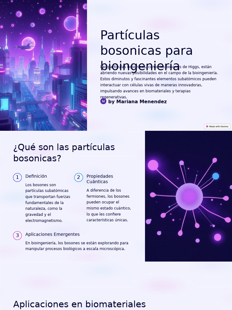 Bosones en Bioingeniería: Innovaciones Clave | PDF | Boson | Ingeniería ...