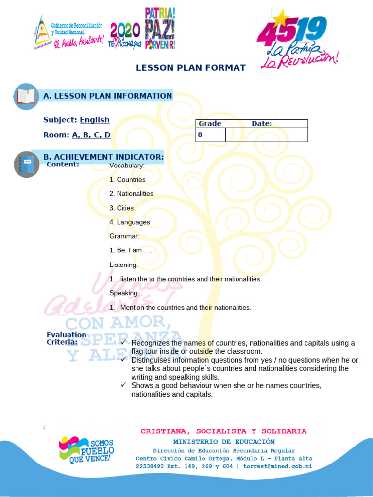 Lesson Plan Format - Secondary Education-1 | PDF | Lesson Plan ...