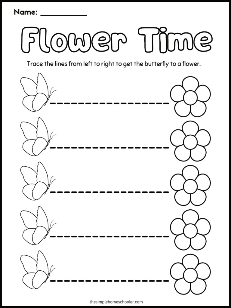 Line Tracing Worksheet | PDF
