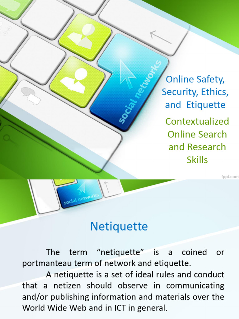 Lesson 2 Online Safety, Security, Ethics, and Etiquette | PDF | Malware ...