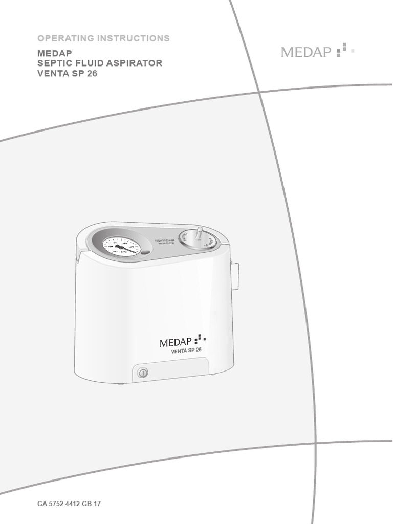 Medap Venta SP 26 Septic Aspirator Guide | PDF | Waste Management | Safety