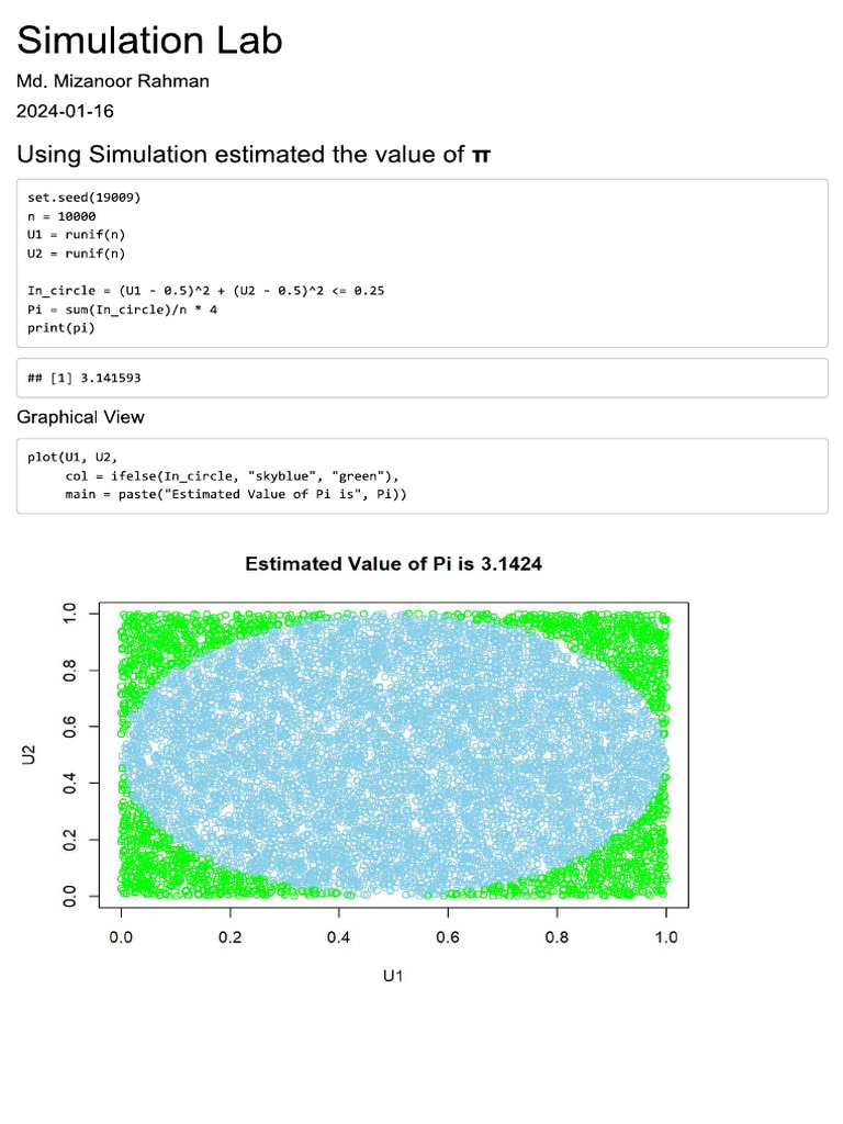 Correceted Version - Simulation Lab | PDF