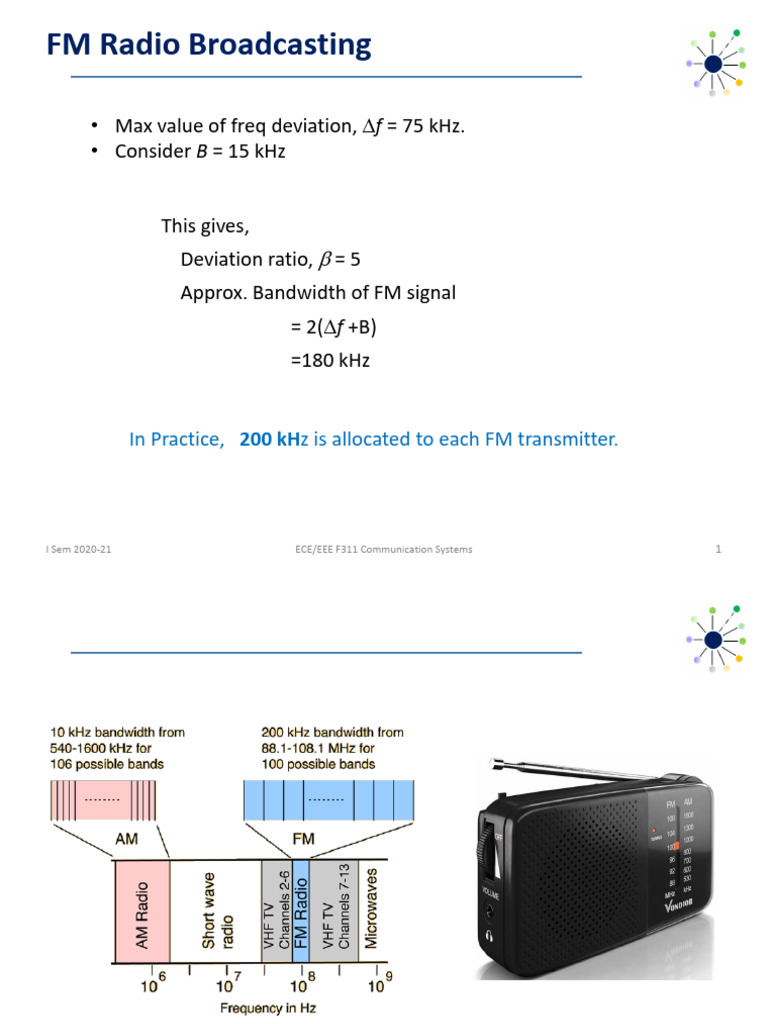 Class 10_09092020 | PDF | Frequency Modulation | Broadcast Engineering