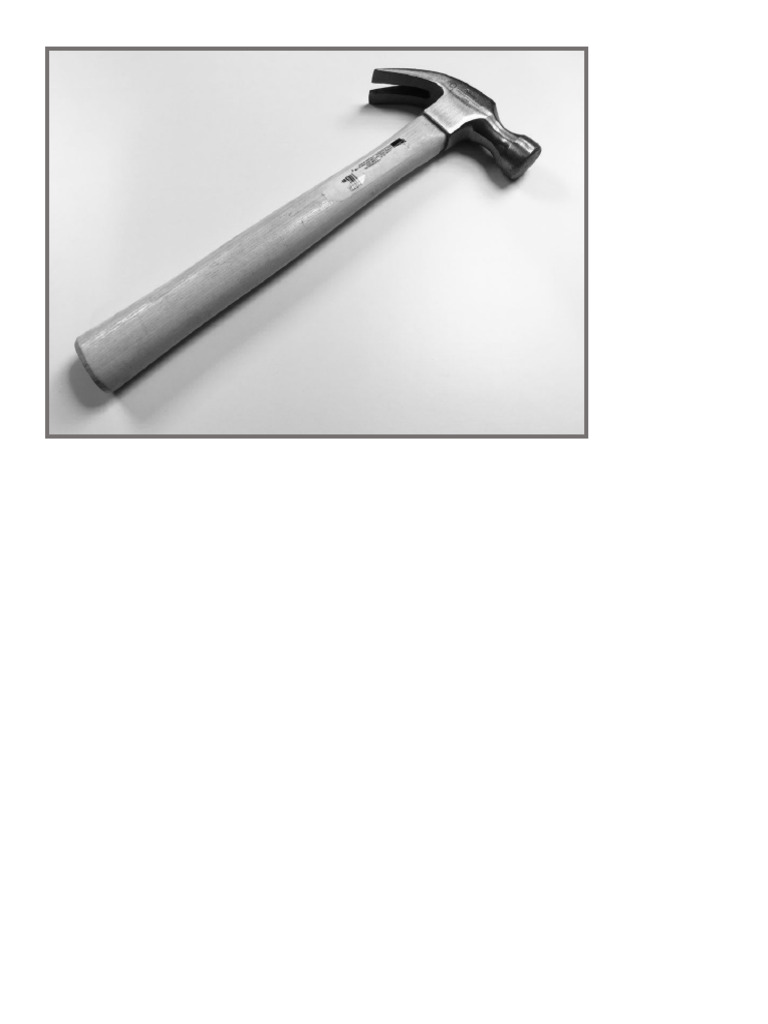 Day 1 Line Drawing A Hammer | PDF