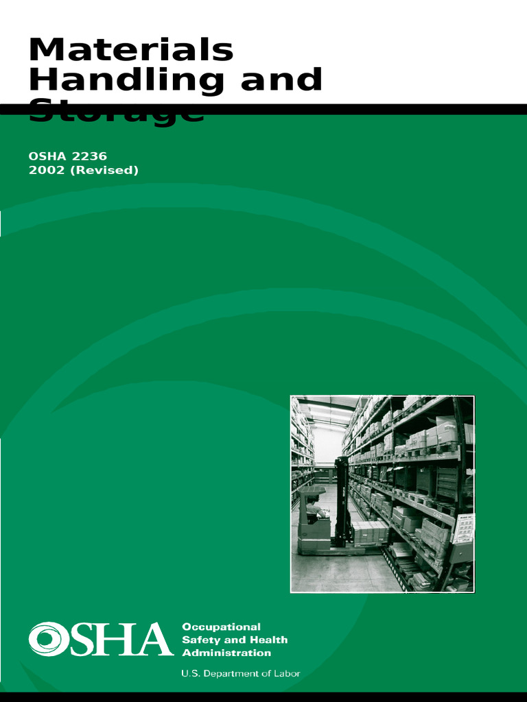 OSHA Guidelines for Material Handling Safety | PDF | Occupational ...