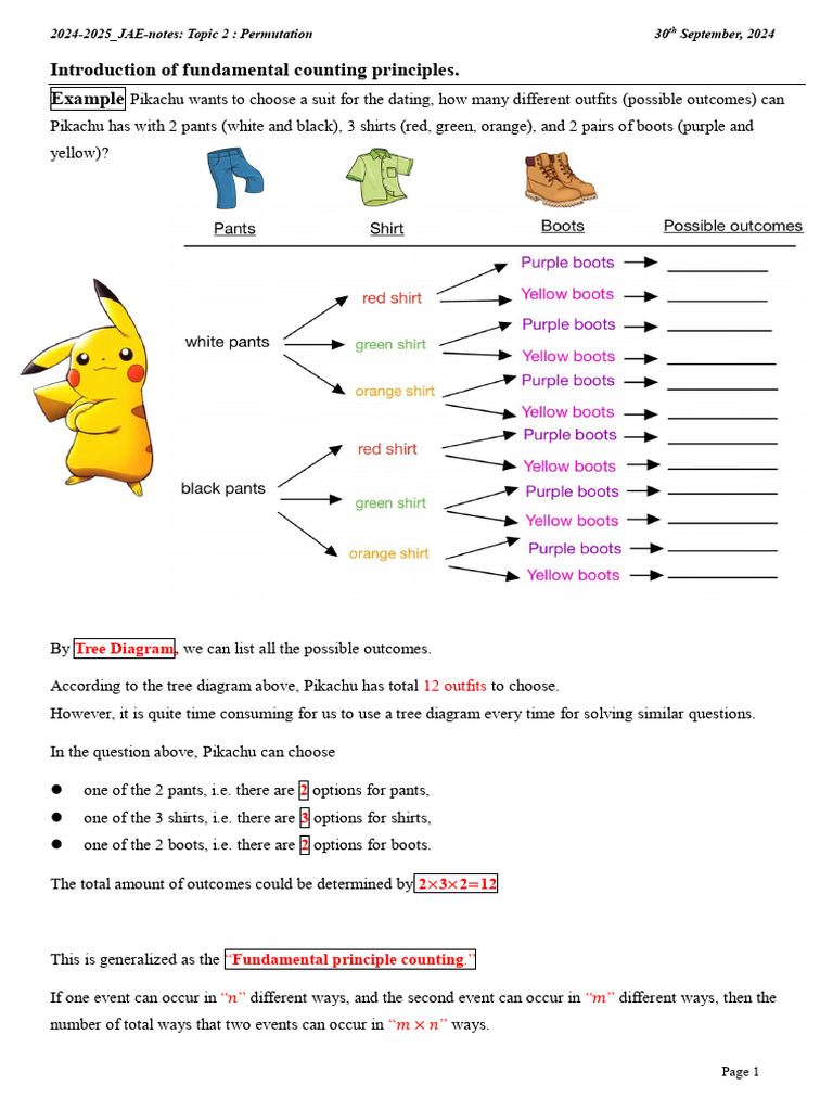 Notes Permutation Pdf Permutation Multiple Choice