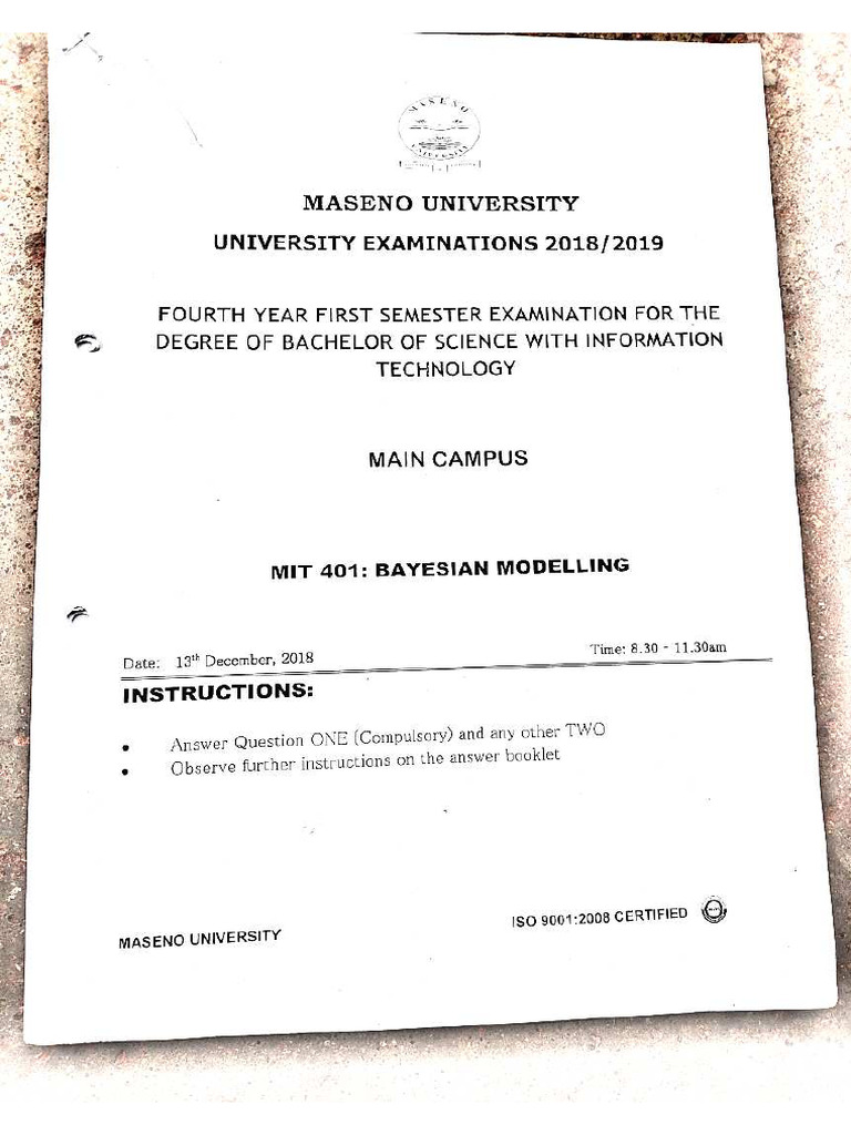 Bayesian Modelling | PDF