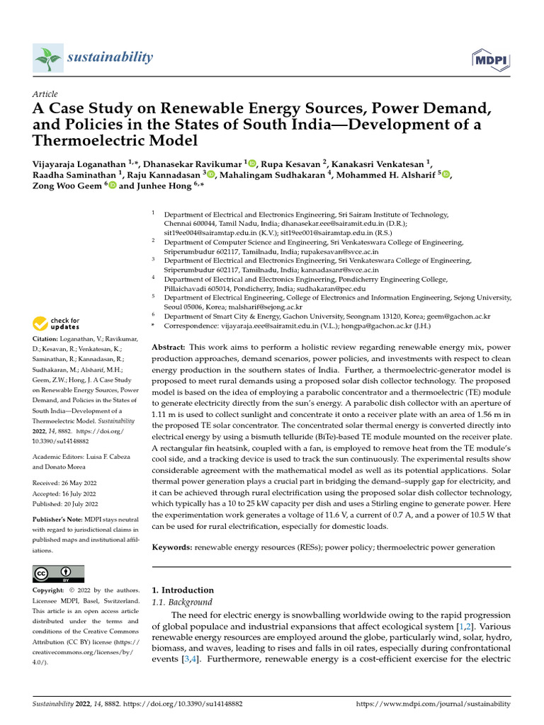 Case Study On Energy Management in Renewable Energy Power Plant | PDF ...