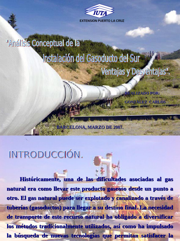 Transporte y Proyectos de Gas Natural | PDF | Venezuela | América del Sur