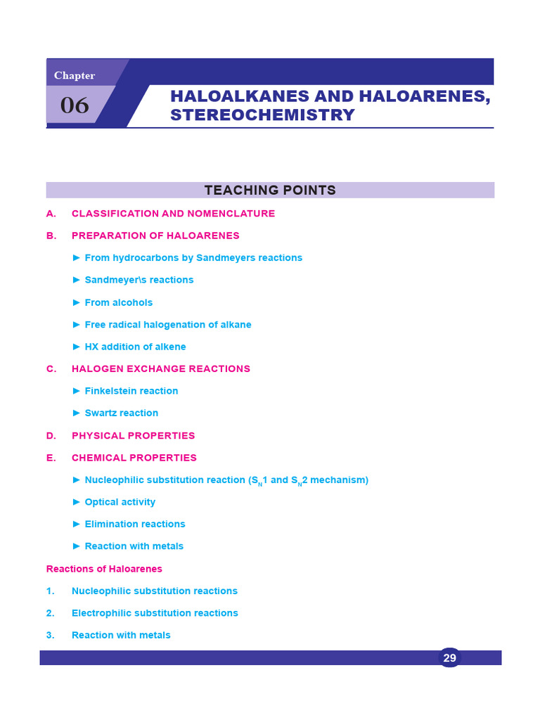 Haloalkanes and Haloarenes, Stereochemistry | PDF | Chemical Reactions ...