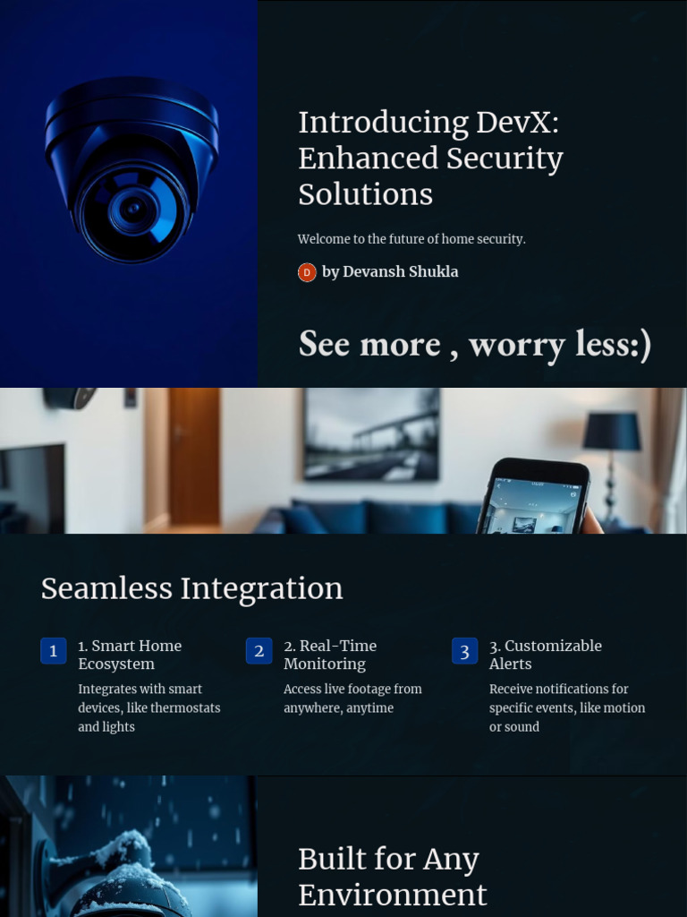 DevX Home Security Solutions Overview | PDF