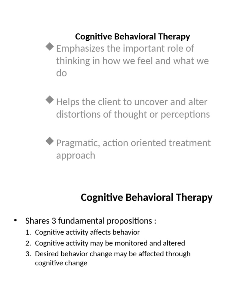 Cognitive Behavioral Therapy-Renu | PDF | Cognitive Behavioral Therapy ...